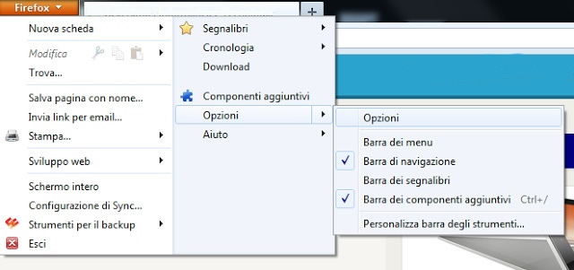 Navigazione privata in firefox